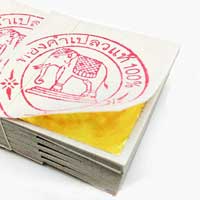 Plan B Market - 純金箔(24K) 4cm x 4cm タイ産 Gold Leaf 100枚